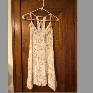 Stunning floral Print dress with strappy and tie up back